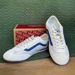 Retro Blue And White Vans Super Lowpro Brand New w Tags